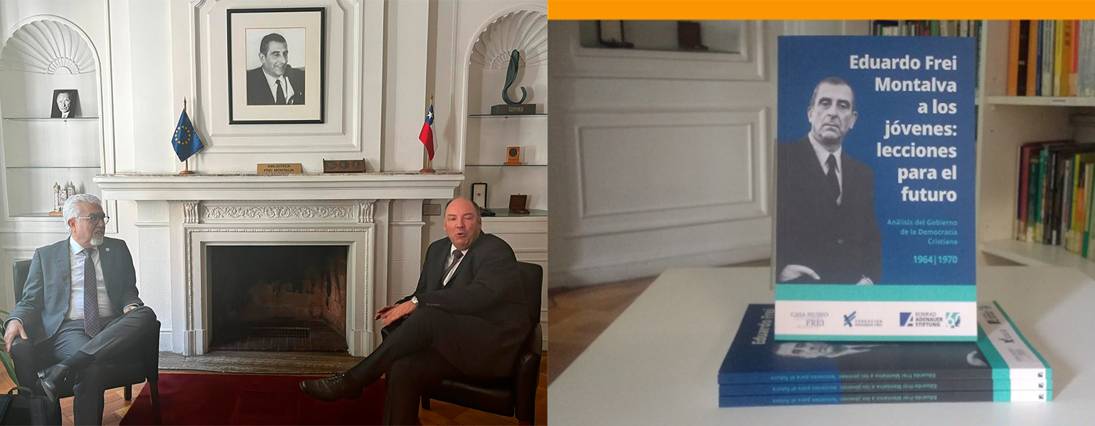 Rector Bórquez se reúne con representante de la Fundación Konrad Adenauer