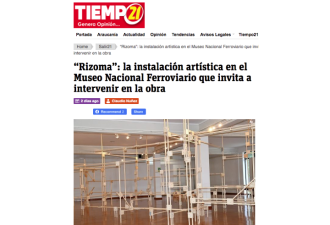 “Rizoma“: la instalación artística en el Museo Nacional Ferroviario que invita a intervenir en la obra