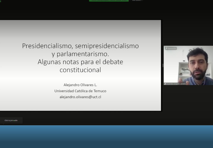 Académico Alejandro Olivares expuso en comisión de Sistema Político de la Convención Constitucional