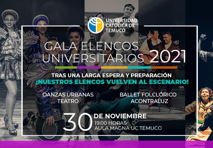 La Gala de Elencos Universitarios UCT regresa al Aula Magna este 30 de noviembre