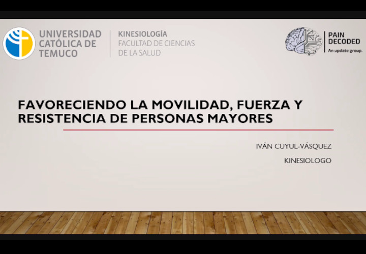 Kinesiología UCT da inicio a Seminario orientado a promover el autocuidado en personas mayores
