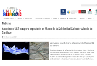 Académico UCT inaugura exposición en Museo de la Solidaridad Salvador Allende de Santiago