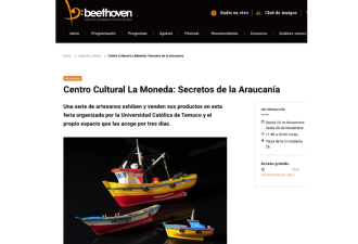 Centro Cultural La Moneda: Secretos de La Araucanía