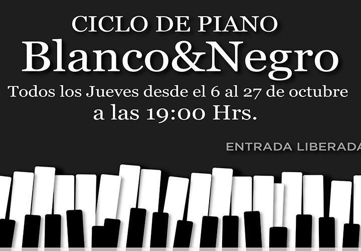 Ciclo de Piano "Blanco&Negro" 2022
