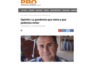 Columna Opinión Dr. Jorge Miranda La Pandemia que viene y que podemos evitar