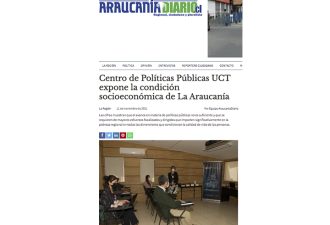 Centro de Políticas Públicas UCT expone la condición socioeconómica de La Araucanía