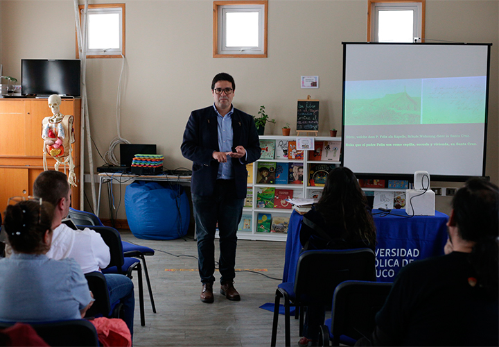 Profesores y asistentes de la Educación de Truf Truf inician Curso de Lengua Mapuche en Educación impartido por la UCT