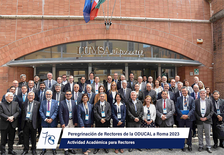 Rector Aliro Bórquez participa en Encuentro de Rectores de la ODUCAL en Roma