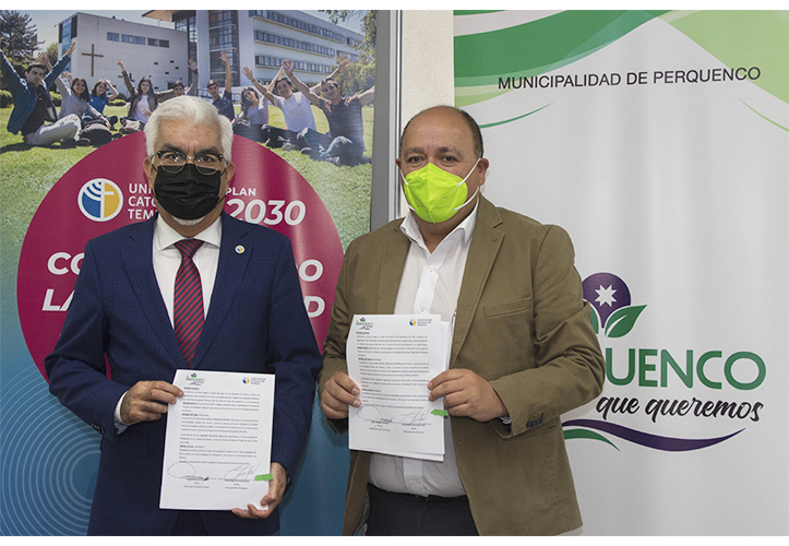 UCT firma convenio de colaboración con Municipalidad de Perquenco