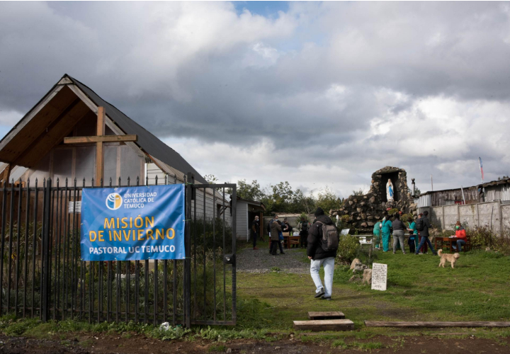 Pastoral Universitaria de la UCT realizó exitoso operativo ciudadano en sector Santa Rosa de Temuco