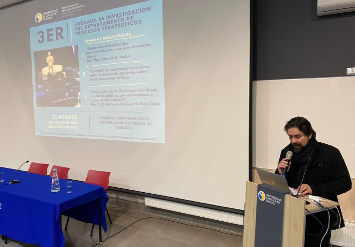 Departamento de Procesos Terapéuticos UCT realizó exitosa jornada de investigación
