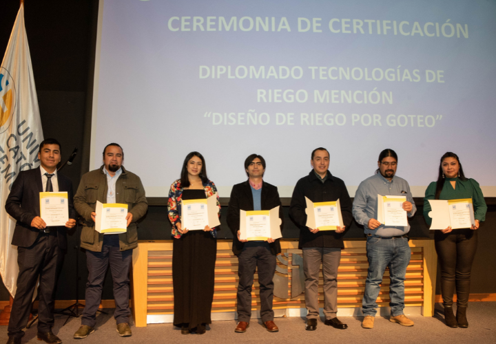 Diplomado en riego por goteo de la UCT certificó a profesionales