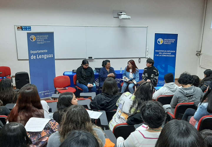 Graciela Huinao, primera mujer indígena en ser parte de la Academia Chilena de la Lengua visitó la UCT