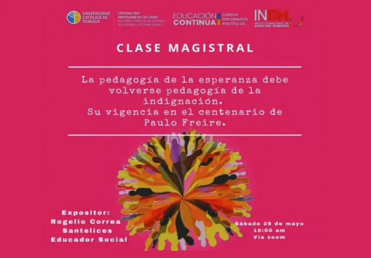 Diplomado en DDHH inauguró su tercera versión con charla magistral en el centenario de Paulo Freire