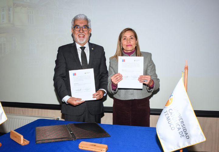 UCT y SENDA firman convenio de colaboración para avanzar en prevención y rehabilitación en el territorio