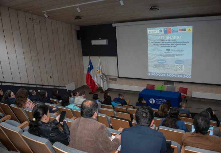 Seminario en la UC Temuco abordó la relevancia de la incorporación del enfoque intercultural en Salud