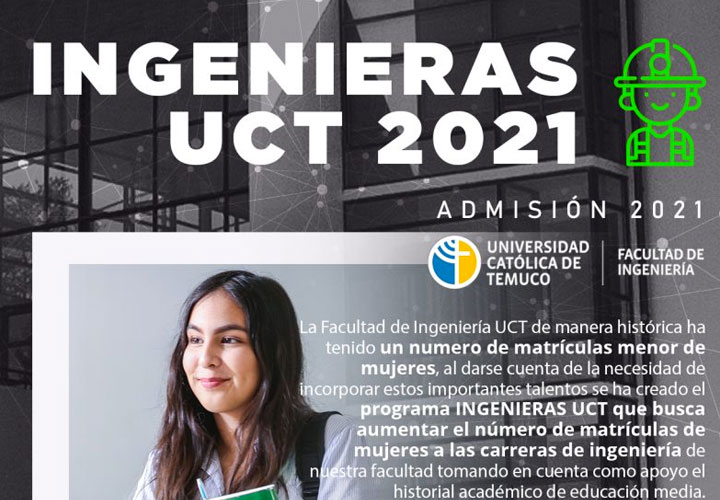 UCT ofrece admisión especial a mujeres que quieran estudiar Ingeniería