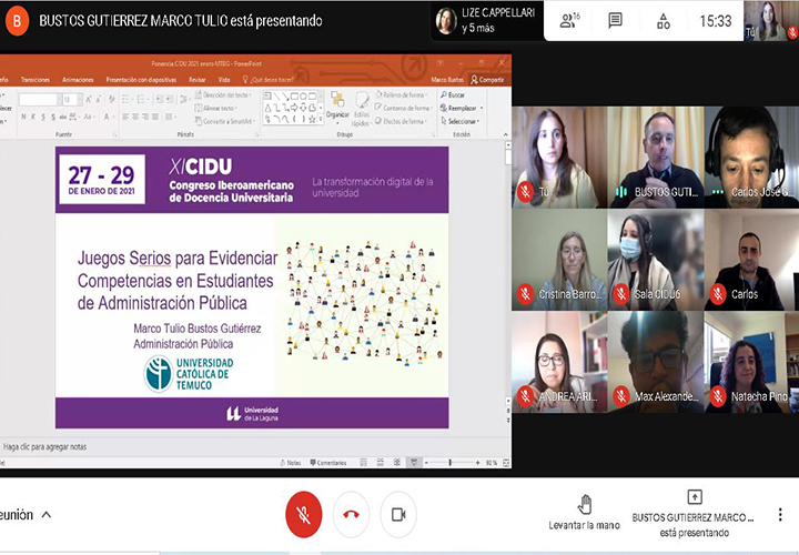 Académico de Administración Pública participó en Encuentro Iberoamericano de Docencia Universitaria