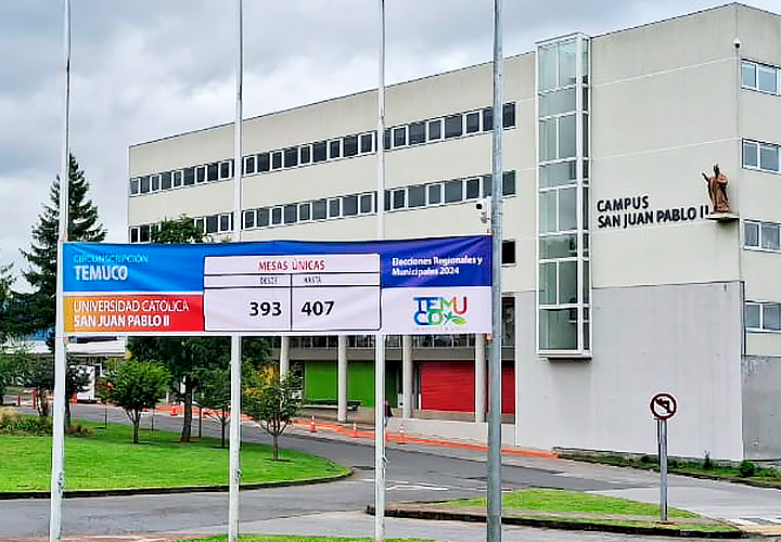 Campus San Juan Pablo II de la UC Temuco será local de votación