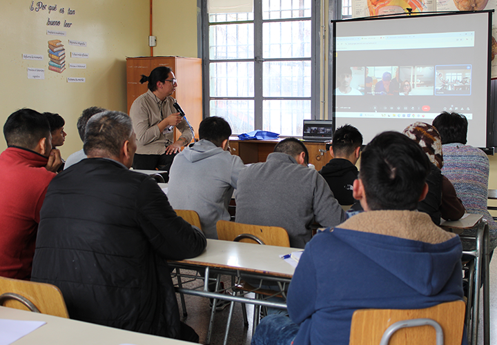 UC Temuco ejecuta piloto de talleres de formación ciudadana a estudiantes de la Escuela Penitenciaria Manuel Rojas