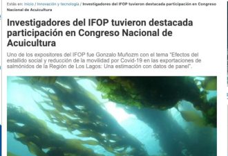Investigadores del IFOP tuvieron destacada participación en Congreso Nacional de Acuicultura