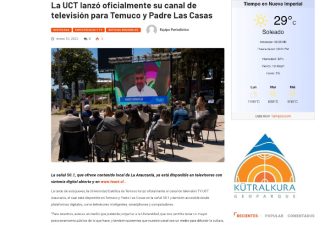 La UCT lanzó oficialmente su canal de televisión para Temuco y Padre Las Casas