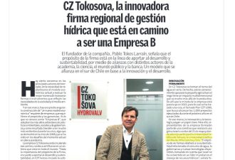 CZ Tokosova, la innovadora firma regional de gestión hídrica que está en camino a ser una Empresa B