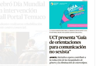 UCT presenta “Guía de orientaciones para comunicación no sexista”
