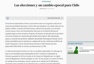 Columna de opinión: Las elecciones y un cambio epocal para Chile