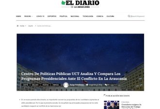 Centro De Políticas Públicas UCT Analiza Y Compara Los Programas Presidenciales Ante El Conflicto En La Araucanía