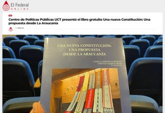 18.10.2021 Centro de Políticas Públicas UCT presentó el libro gratuito Una nueva Constitución: Una propuesta desde La Araucanía