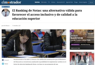 Columna de opinión de Rector Dr. Aliro Bórquez: “El Ranking de Notas: una alternativa válida para favorecer el acceso inclusivo y de calidad a la educación superior”