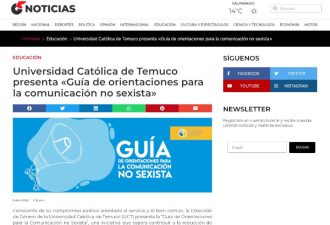 Universidad Católica de Temuco presenta «Guía de orientaciones para la comunicación no sexista»