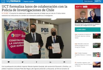 31.10.2021 UCT formaliza lazos de colaboración con la Policía de Investigaciones de Chile