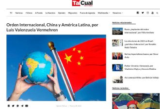 Columna “Orden Internacional, China y América Latina”, por Luis Valenzuela Vermehren