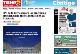 CPP de la UCT compara los programas presidenciales ante el conflicto en La Araucanía