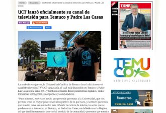 UCT lanzó oficialmente su canal de televisión para Temuco y Padre Las Casas