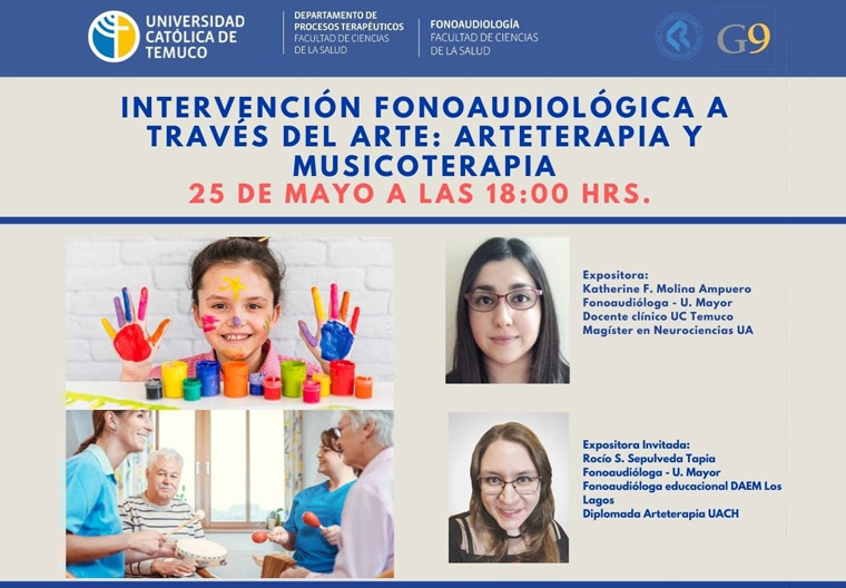 Fonoaudiología de la UCT realizó taller para integrar expresiones artísticas en sus intervenciones