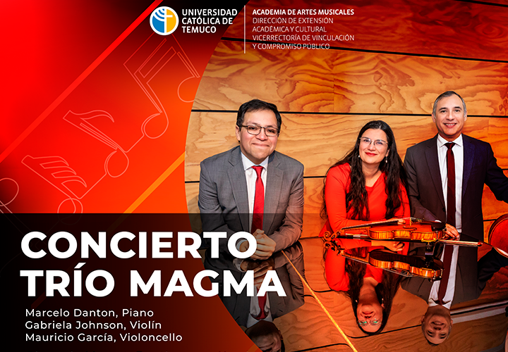 Trío Magma debuta con show gratuito en el Auditorio de Academia de Artes Musicales UCT